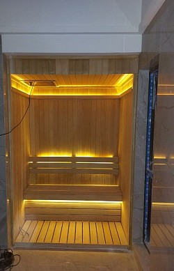 Ruang Sauna Kayu Marsawa Dimensi 150 Cm x 100 Cm x 220 Cm